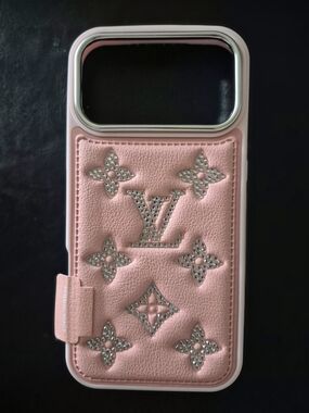 17 Pro MAX LV Monogram Rhinestone Phone Case